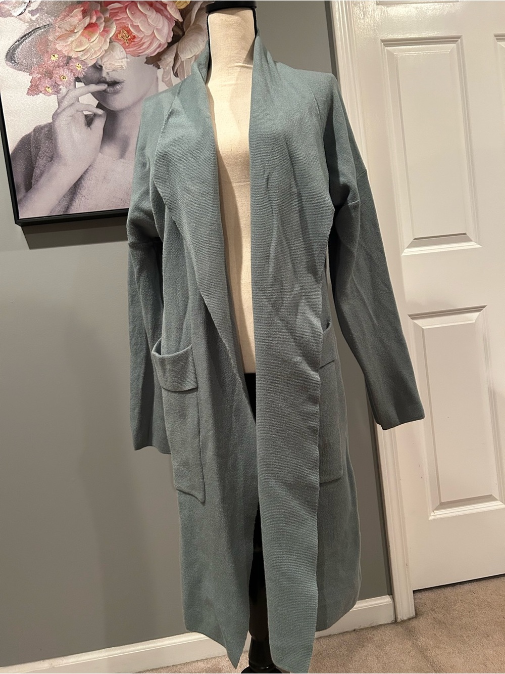 Women's Open Front Long sweater